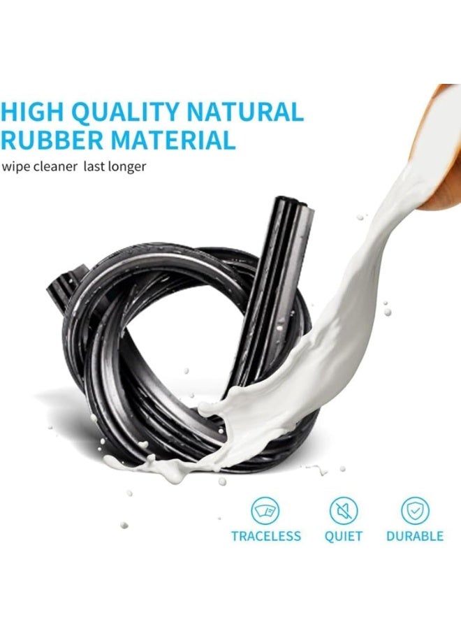 YelaJoy 4PCS Car Wiper Blade,Frameless Windshield Wiper Bar,Universal Windshield Wiper,DIY Adjustable Boneless Windshield Wiper Blade,Durable Windshield Wiper Blade,Suitable for Most Cars - Image 4
